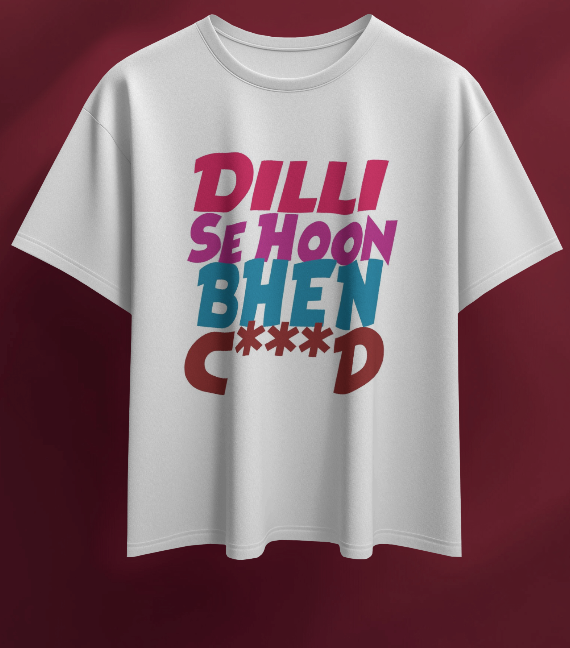 DILLI SE HOON WHITE REGULAR GRAPHIC PRINTED T-SHIRT