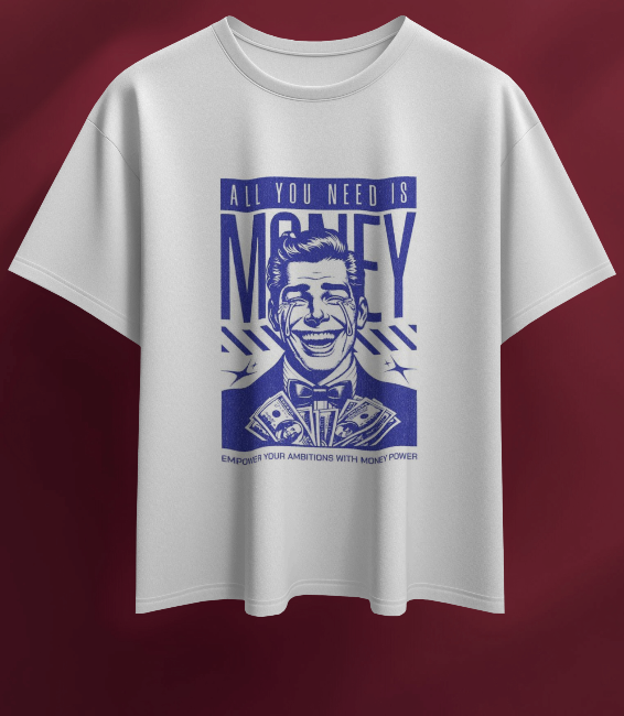MONEY WHITE REGULAR GRAPHIC PRINTED T-SHIRT